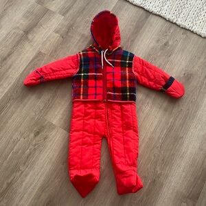Vintage Sears 12-18mo snow suit